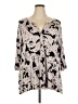 Kenar Gray 3/4 Sleeve Blouse Size 2X - photo 1