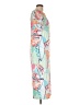 Unbranded Print Teal Cocktail Dress Size L - photo 4