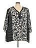 Notations 100% Polyester Black 3/4 Sleeve Blouse Size 3X - photo 1