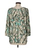 Susan Graver Teal 3/4 Sleeve Blouse Size M - photo 2