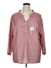 Unbranded Pink 3/4 Sleeve Blouse Size XL - photo 1