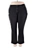 Catherines Houndstooth Black Jeans Size 20 - photo 1