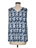 Eddie Bauer Blue Sleeveless Blouse Size M (tall) - photo 2