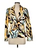 Etcetera Print Yellow Blazer Size 6 - photo 1