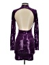 Emerald Sundae 100% Polyester Metallic Purple Cocktail Dress Size XS - photo 2