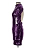 Emerald Sundae 100% Polyester Metallic Purple Cocktail Dress Size XS - photo 5
