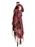 Keepsake 100% Polyester Tropical Burgundy Cocktail Dress Size S - photo 5
