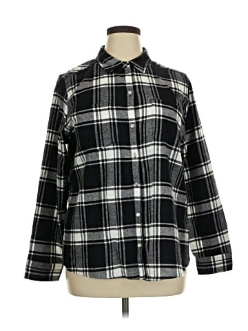 Croft & Barrow 3/4 Sleeve Button-Down Shirt (view 1)