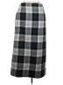 Evan Picone Plaid Gray Formal Skirt Size 16 - photo 2