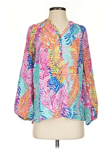 Lilly Pulitzer 3/4 Sleeve Silk Top (view 1)
