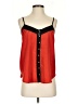 Poetry 100% Polyester Red Sleeveless Blouse Size S - photo 1