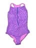Fabletics Print Purple One Piece Swimsuit Size XXL - photo 1
