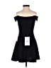 Teeze Me Solid Black Cocktail Dress Size 1 - photo 2