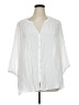 Rose + Olive 100% Rayon White 3/4 Sleeve Blouse Size 1X - photo 1