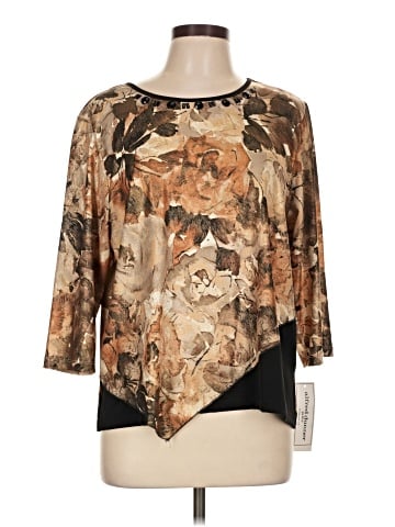 Alfred Dunner 3/4 Sleeve T-Shirt (view 1)