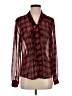 Tahari by ASL 100% Polyester Houndstooth Red Long Sleeve Blouse Size S - photo 1