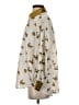 Zara 100% Polyester Animal Print Gold Yellow Long Sleeve Blouse Size S - photo 5