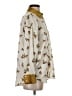 Zara 100% Polyester Animal Print Gold Yellow Long Sleeve Blouse Size S - photo 4