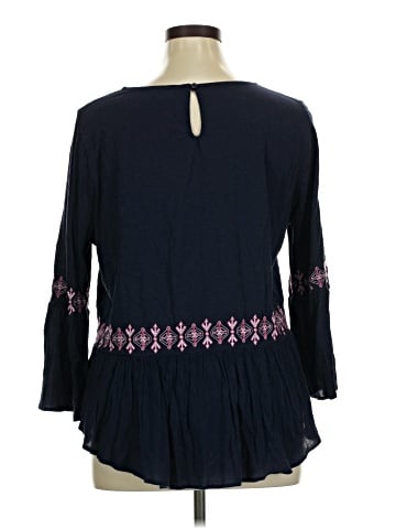 Crown & Ivy 3/4 Sleeve T-Shirt (view 2)