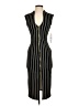 Almost Famous Stripes Black Cocktail Dress Size S - photo 1