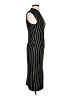 Almost Famous Stripes Black Cocktail Dress Size S - photo 4