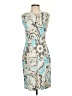 St. John Paisley Blue Cocktail Dress Size 4 - photo 1