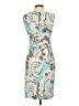 St. John Paisley Blue Cocktail Dress Size 4 - photo 2