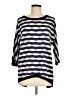 Bailey 44 Stripes Blue 3/4 Sleeve Top Size L - photo 1