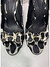 Gucci 100% Satin Animal Print Ivory Black Heels Size 7 1/2 - photo 5