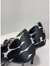 Gucci 100% Satin Animal Print Ivory Black Heels Size 7 1/2 - photo 3