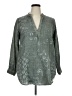Dolma Gray Green 3/4 Sleeve Blouse Size XL - photo 1