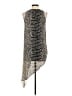 BCBGMAXAZRIA 100% Polyester Silver Sleeveless Blouse Size XS - photo 2