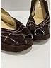 Prada 100% Suede Graphic Brown Suede Platform Peep Toe Slingback Sandals  Size EU 36 1/2 - photo 3