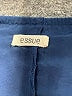 Essue Blue Black Short Sleeve Blouse Size S - photo 3