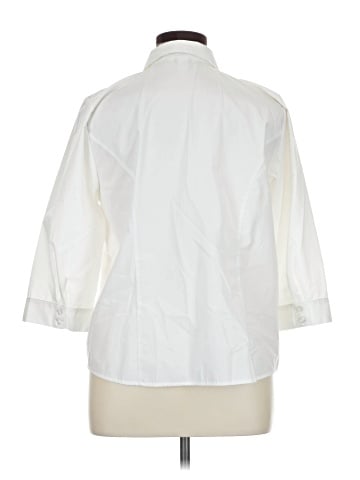 Cj Banks 3/4 Sleeve Button-Down Shirt (view 2)