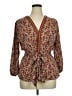 Max Studio 100% Polyester Brown 3/4 Sleeve Blouse Size XL - photo 1