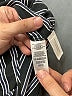 Ann Taylor 100% Polyester Stripes Black Casual Dress Size 2 - photo 8