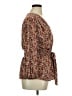 Max Studio 100% Polyester Brown 3/4 Sleeve Blouse Size XL - photo 4