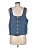 Torrid 100% Tencel Blue Sleeveless Top Size Med Plus (00) - photo 2