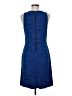 Ann Taylor LOFT Tweed Blue Casual Dress Size 6 - photo 2