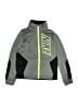 Nike 100% Polyester Color Block Gray Track Jacket Size 7 - photo 1