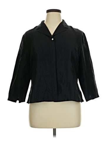 Valerie Stevens 3/4 Sleeve Silk Top (view 1)