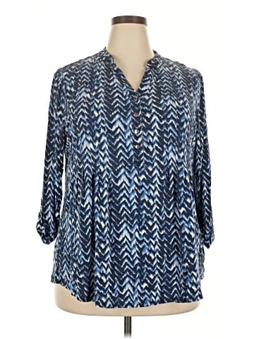 Roz & Ali 3/4 Sleeve Blouse (view 1)