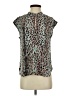 J.Crew Animal Print Teal Sleeveless Blouse Size XS - photo 1