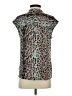 J.Crew Animal Print Teal Sleeveless Blouse Size XS - photo 2