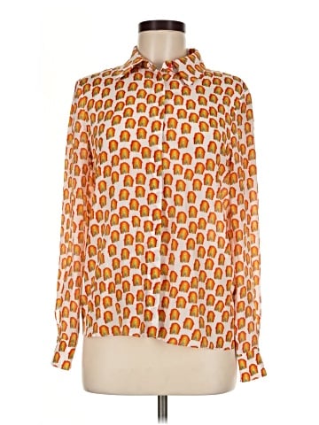 Alice + Olivia Long Sleeve Silk Top (view 1)
