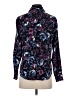 Gloria Vanderbilt Floral Black Long Sleeve Blouse Size S - photo 2
