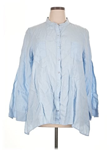 Eileen Fisher 3/4 Sleeve Button-Down Shirt (view 1)