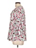 Old Navy 100% Rayon Floral Pink 3/4 Sleeve Blouse Size L - photo 5