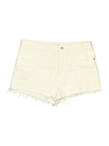 Madewell Relaxed Denim Shorts in Tile White (view 1)